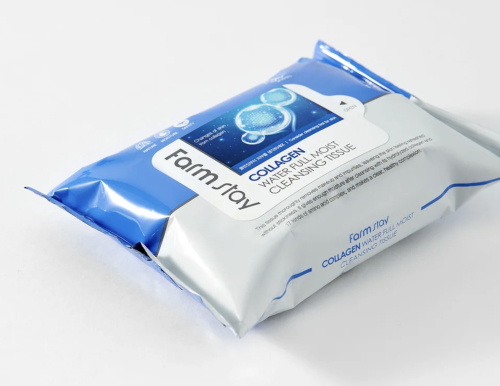 FarmStay       , 30 , Collagen Water Full Moist Cleansing Tissue  3