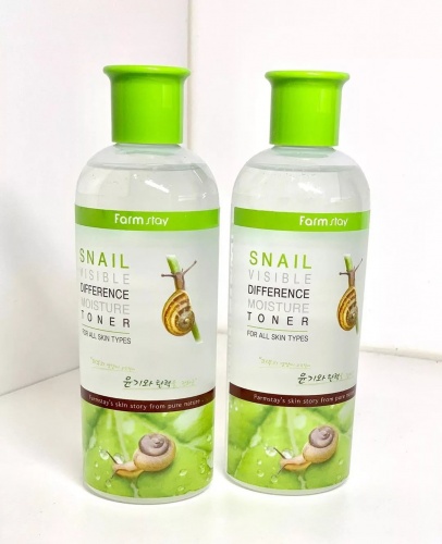 FarmStay Тонер для лица с муцином улитки  Snail visible difference moisture toner фото 2