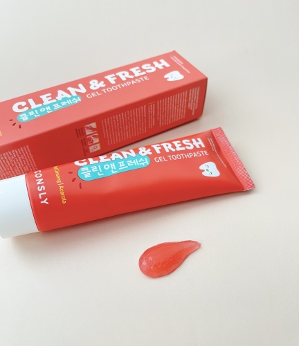 Consly      +    Clean&fresh gel toothpaste red ginseng & acerola  7