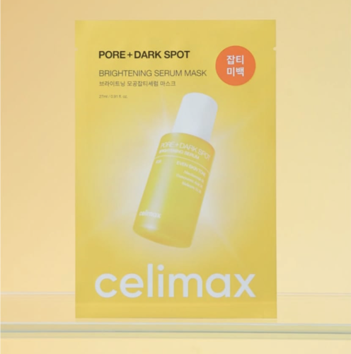 Celimax �������� ����� ������ ����������� � ����-���� � ������������, Pore+dark spot brightening serum mask ���� 3