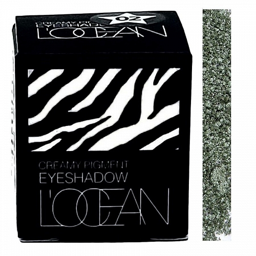 L'OCEAN Кремовый пигмент тени для век, оттенок 20 Olivia Green, Creamy Pigment Eye Shadow