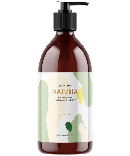 Naturia -         Creamy milk body wash green tea