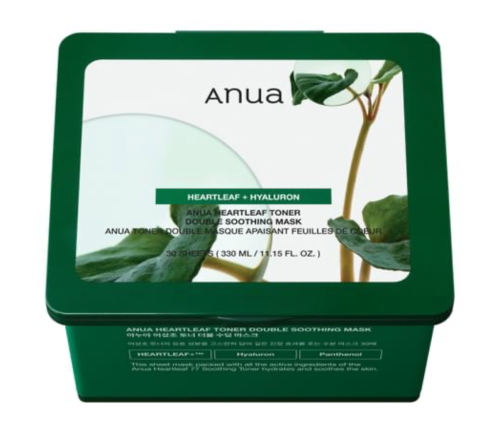 Anua        , 30 , Heartleaf Toner Double Soothing Mask