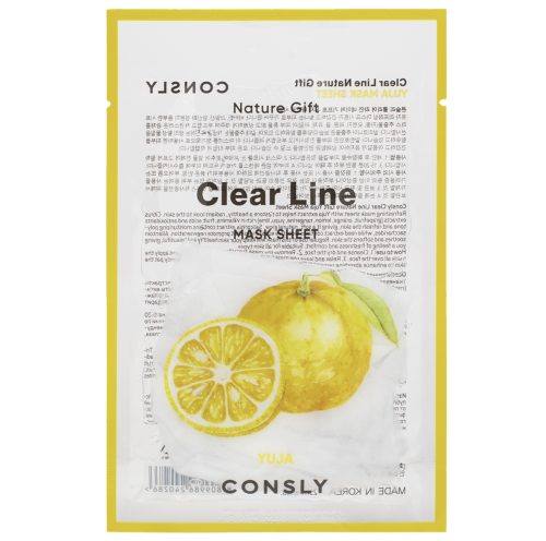 Consly �������� ����� � ���������� ����, Clear Line Nature Gift Yuja Mask Sheet