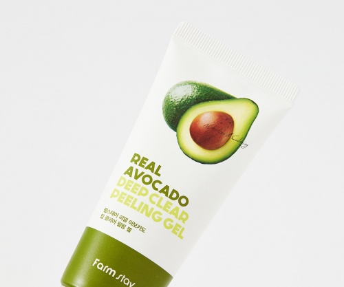 FarmStay Пилинг-скатка с авокадо Real avocado deep clear peeling gel фото 5