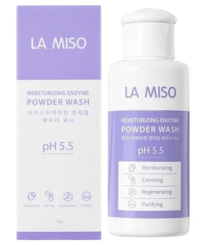 La Miso Увлажняющая энзимная пудра для очищения кожи  Moisturizing enzyme powder wash pH 5.5