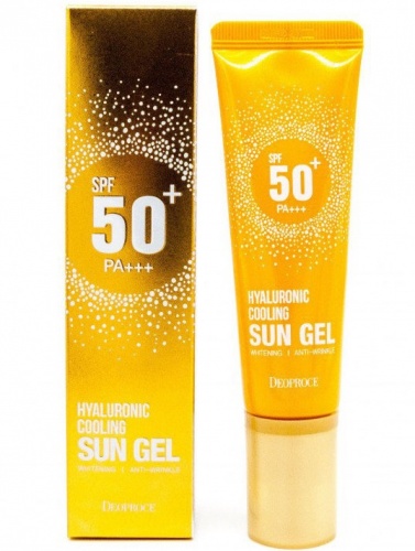 Deoproce Солнцезащитный крем-гель SPF50+  Hyaluronic cooling sun gel