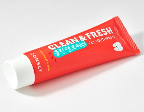 Consly      +    Clean&fresh gel toothpaste red ginseng & acerola  3