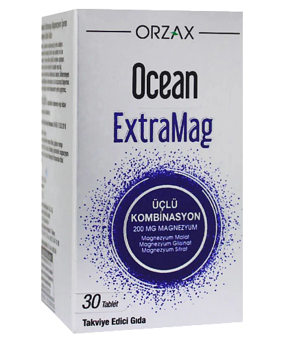 [Турция] Orzax Магний в таблетках, 30 шт  Ocean Extramag