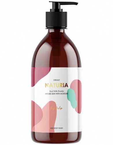 Naturia -       Creamy milk body wash Fig pulp