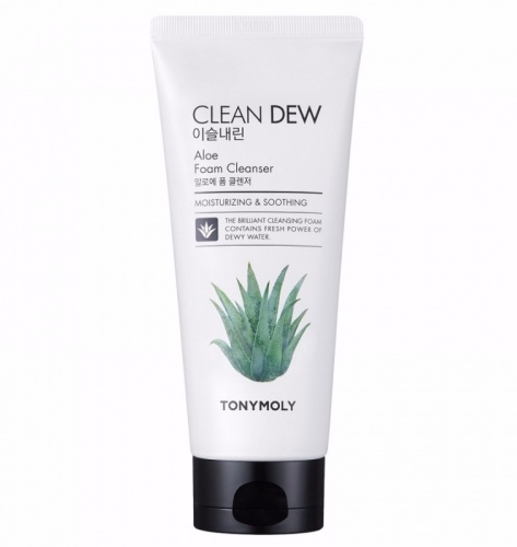 Tony Moly        Clean dew aloe foam cleanser