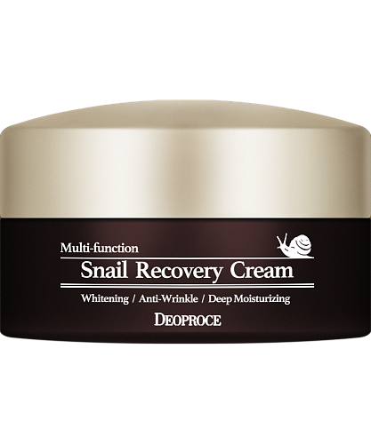 Deoproce Крем для лица с муцином улитки восстанавливающий  Snail Recovery Cream Multi-function