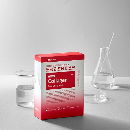 MEDIPEEL �������� ����� � ���������� � ���������������,  Red Lacto Collagen Pore Lifting Mask ���� 5