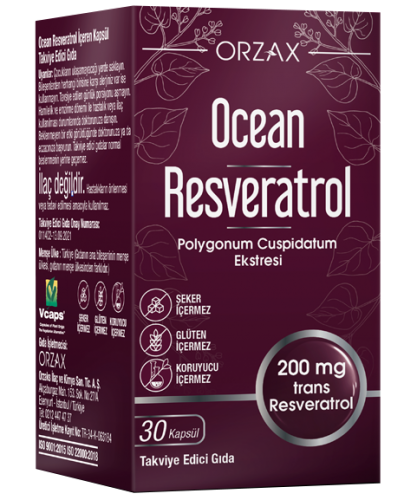 [] Orzax   200 , 30  Ocean trans resveratrol 200 mg Polygonum Cuspidatum ekstresi