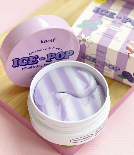 Koelf        Ice-pop hydrogel eye mask blueberry&cream  4