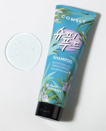Consly ����������������� ������� � ������ � ����������, Agave & Rosemary Shampoo for Nutrition&Smoothness ���� 2