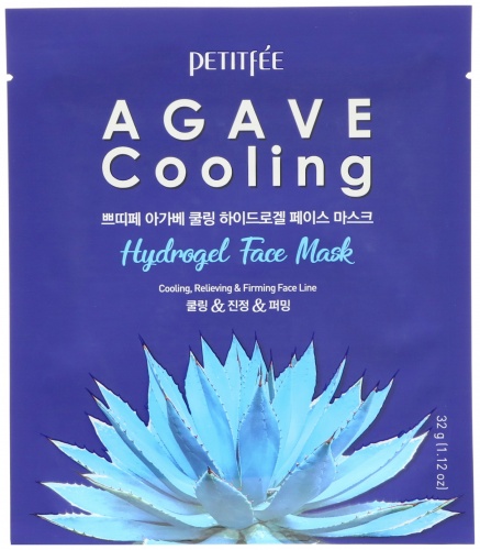 Petitfee Гидрогелевая маска охлаждающая с агавой  Agave cooling hydrogel face mask