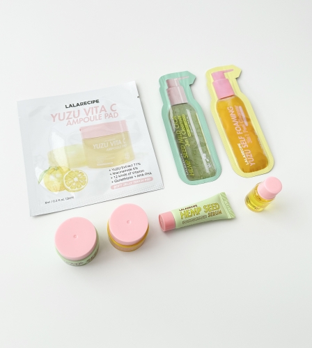 LALARECIPE        , 2 , Yuzu Vita C Ampoule Pad Mini  5