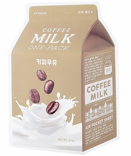 A'pieu Тканевая маска с кофе Milk one-pack coffee