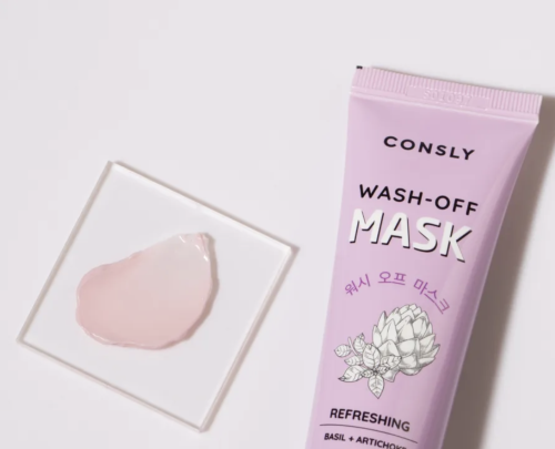 Consly ��������� �������� ����� � ��������� � ���������, Wonder Food Basil and Artichoke Refreshing Wash-off Mask ���� 3