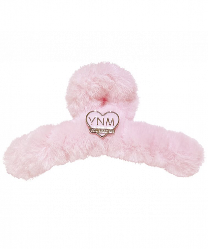 YNM Пушистый розовый краб для волос «Сладкая вата»  Cotton Candy Hair Clip