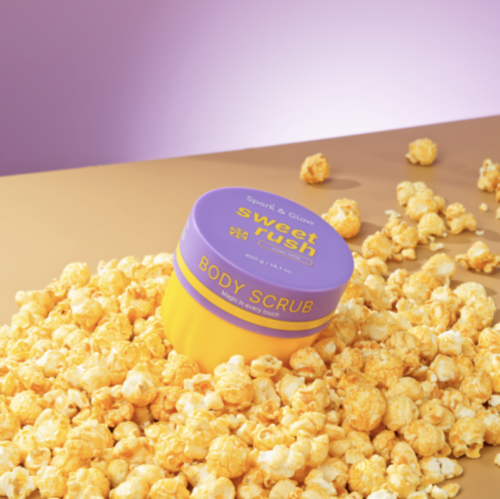 Spark&Glow ����� ��� ���� � �������� ������ ��������, Sweet Rush Purple Toffee Body Scrub ���� 4