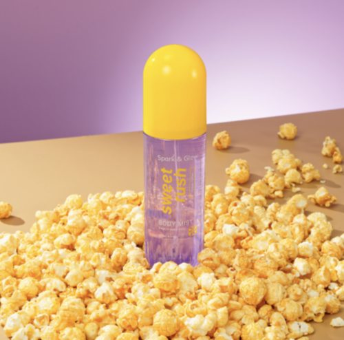Spark&Glow Спрей-мист для тела и волос с ароматом соленой карамели, Sweet Rush Purple Toffee Body Mist фото 2 Spark&Glow Спрей-мист для тела и волос с ароматом соленой карамели, Sweet Rush Purple Toffee Body Mist фото 2