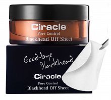 Ciracle Набор салфеток для удаления чёрных точек  Goodbye blackhead pore control blackhead off sheet
