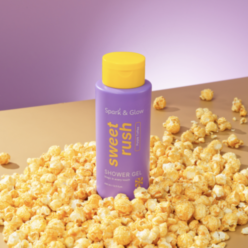 Spark&Glow ���� ��� ���� � �������� ������� ��������, Sweet Rush Purple Toffee Shower Gel ���� 2
