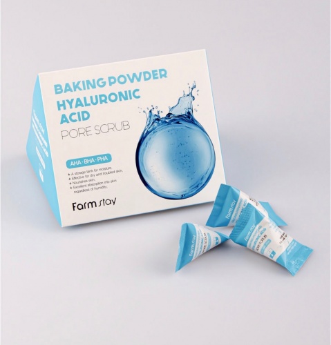FarmStay         Baking power hyaluronic acid pore scrub  3