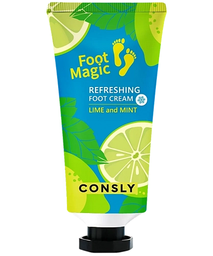 Consly Крем для ног освежающий  Foot magic refreshing foot cream