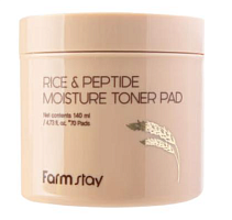 FarmStay -     , 70 , Rice&Peptide Moisture Toner Pad