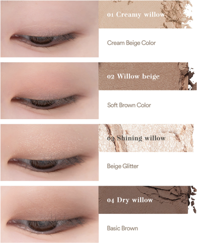 Rom&nd     4 ,  N01 Dry Willow Flower, Better Than Eyes Palette  6