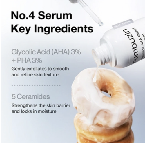 Numbuzin ����������� ��������� � ��������� � ����������, No.4 Ceramide AHA Glazed Skin Prep ���� 4