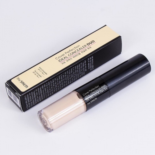 The SAEM     ,  01 Clear Beige  Cover Perfection Ideal Concealer Duo  2