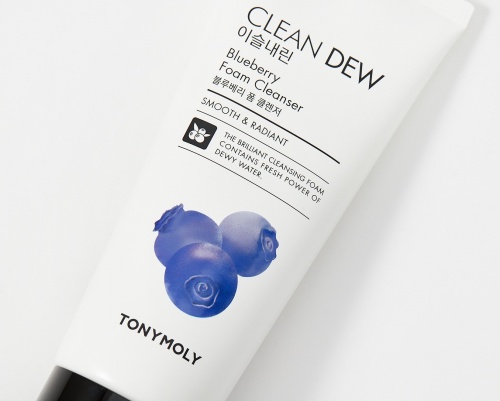 Tony Moly Пенка для умывания с черникой  Clean dew blueberry cleansing foam фото 3