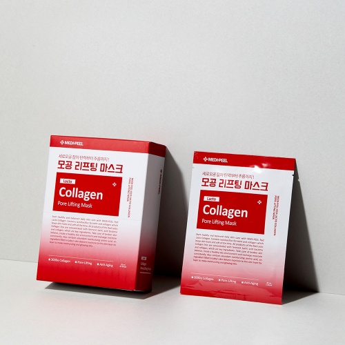 MEDIPEEL �������� ����� � ���������� � ���������������,  Red Lacto Collagen Pore Lifting Mask ���� 4