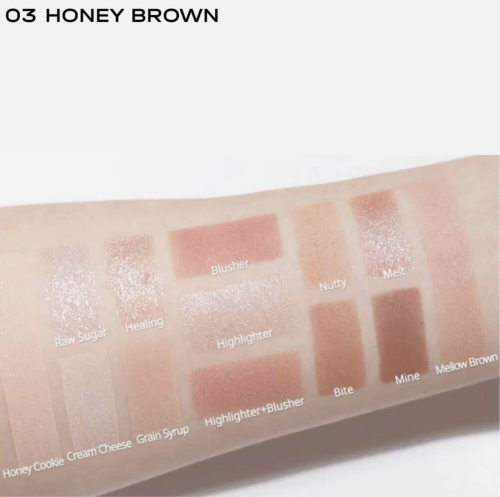 Peripera ������������� ������� ��� ������� (����+���������+������), All Take Mood Like Palette, 03 Honey Brown ���� 3