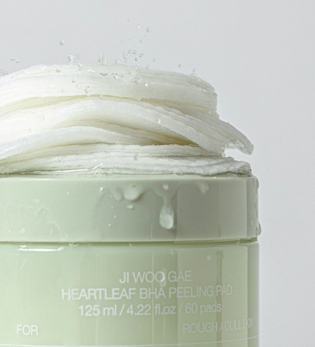 Celimax Пилинг-пэды с салициловой кислотой и центеллой азиатской, 60 шт, Ji Woo Gae Heartleaf BHA Peelind Pad фото 3