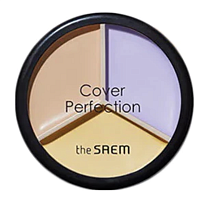 The SAEM   -,  04 Tone Up Beige, Cover Perfection Triple Pot Concealer