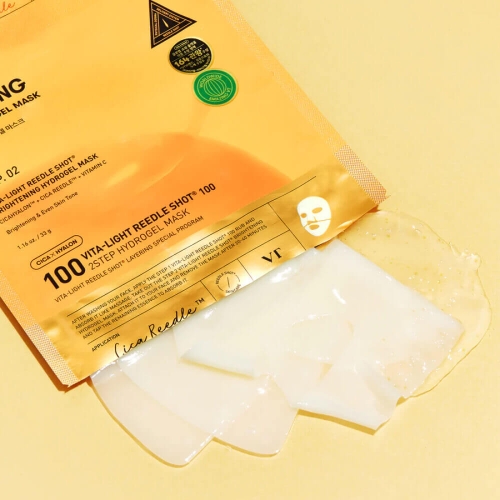 VT Cosmetics        (), Vita-Light Reedle Shot 100 2Step Hydrogel Mask  3