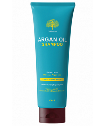 Char Char Шампунь для волос с аргановым маслом 100 мл  Argan oil shampoo mini