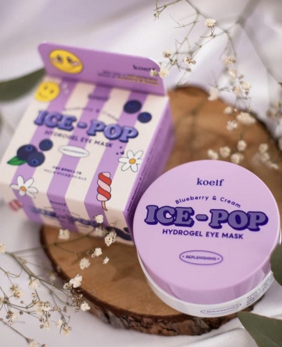 Koelf        Ice-pop hydrogel eye mask blueberry&cream  8