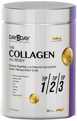 [Турция] Day2Day Питьевой коллаген, 30 доз  The Collagen All Body 1, 2, 3 tip