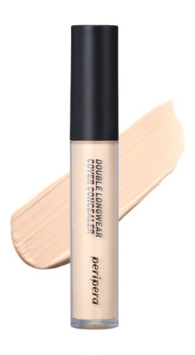 Peripera  ,  01 Pure Ivory, Double Longwear Cover Concealer