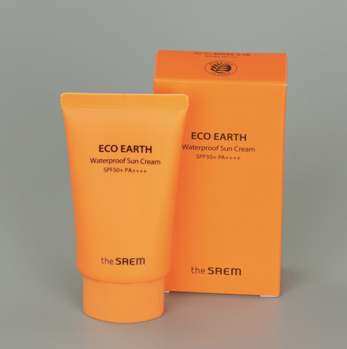 The SAEM        , Eco Earth Waterproof Sun Cream SPF50+ PA++++  2