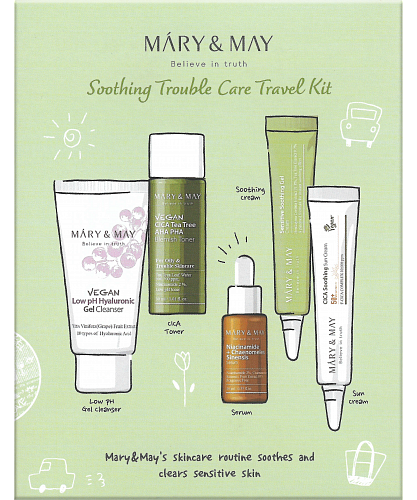 Mary&May       , 5  +  , Soothing Trouble Care Travel Kit