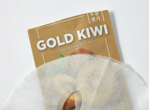 The SAEM        (  )  Natural Gold Kiwi Mask Sheet  5