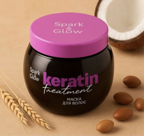 Spark&Glow ����� ��� ����� � �������� ��������, Hair Mask With Keratin Effect ���� 2