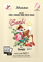 JMsolution Тканевая маска-селфи с облепихой  Disney collection selfie vital vitamin tree fruit mask